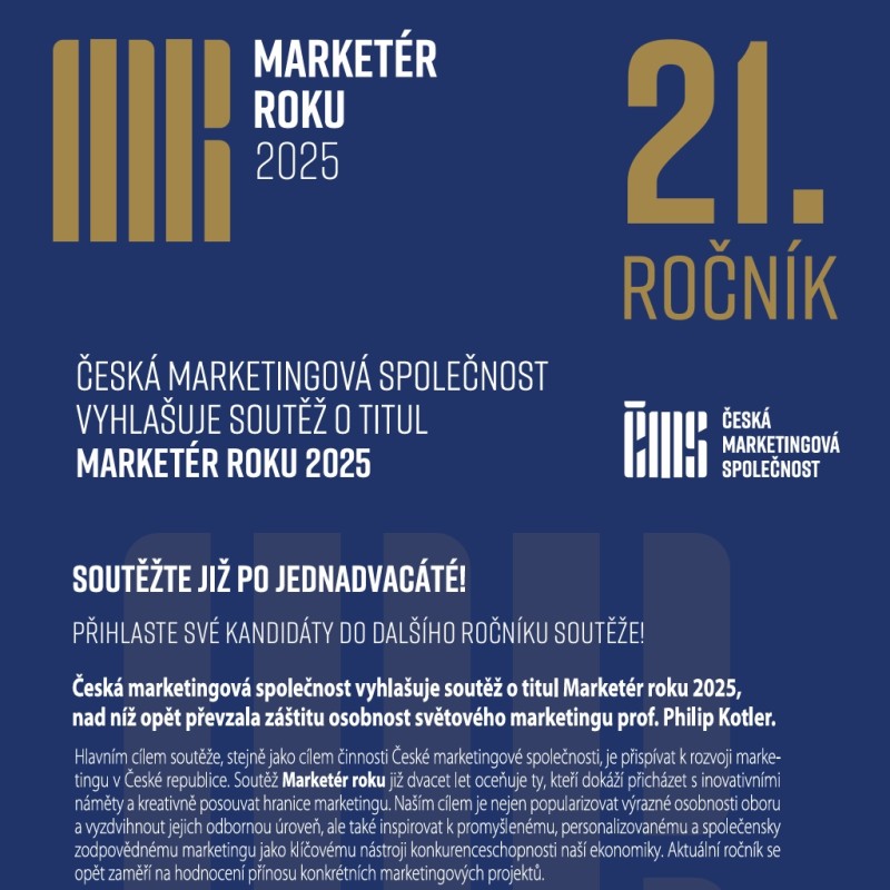 Soutěž Marketér roku – leták