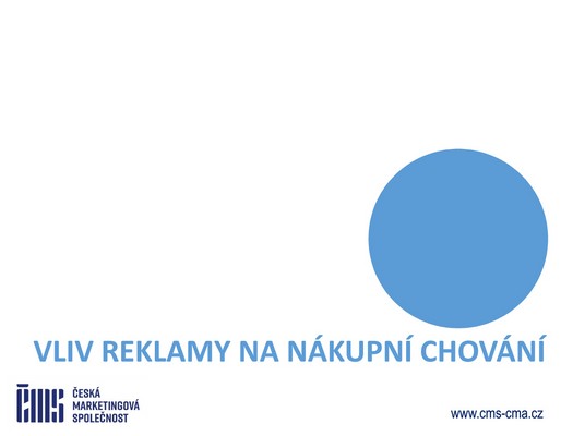 Česká marketingová společnost - Výzkum Češi a reklama 2026