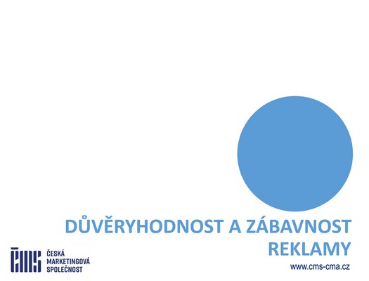 Česká marketingová společnost - Výzkum Češi a reklama 2026